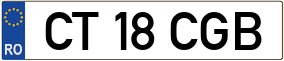 Truck License Plate